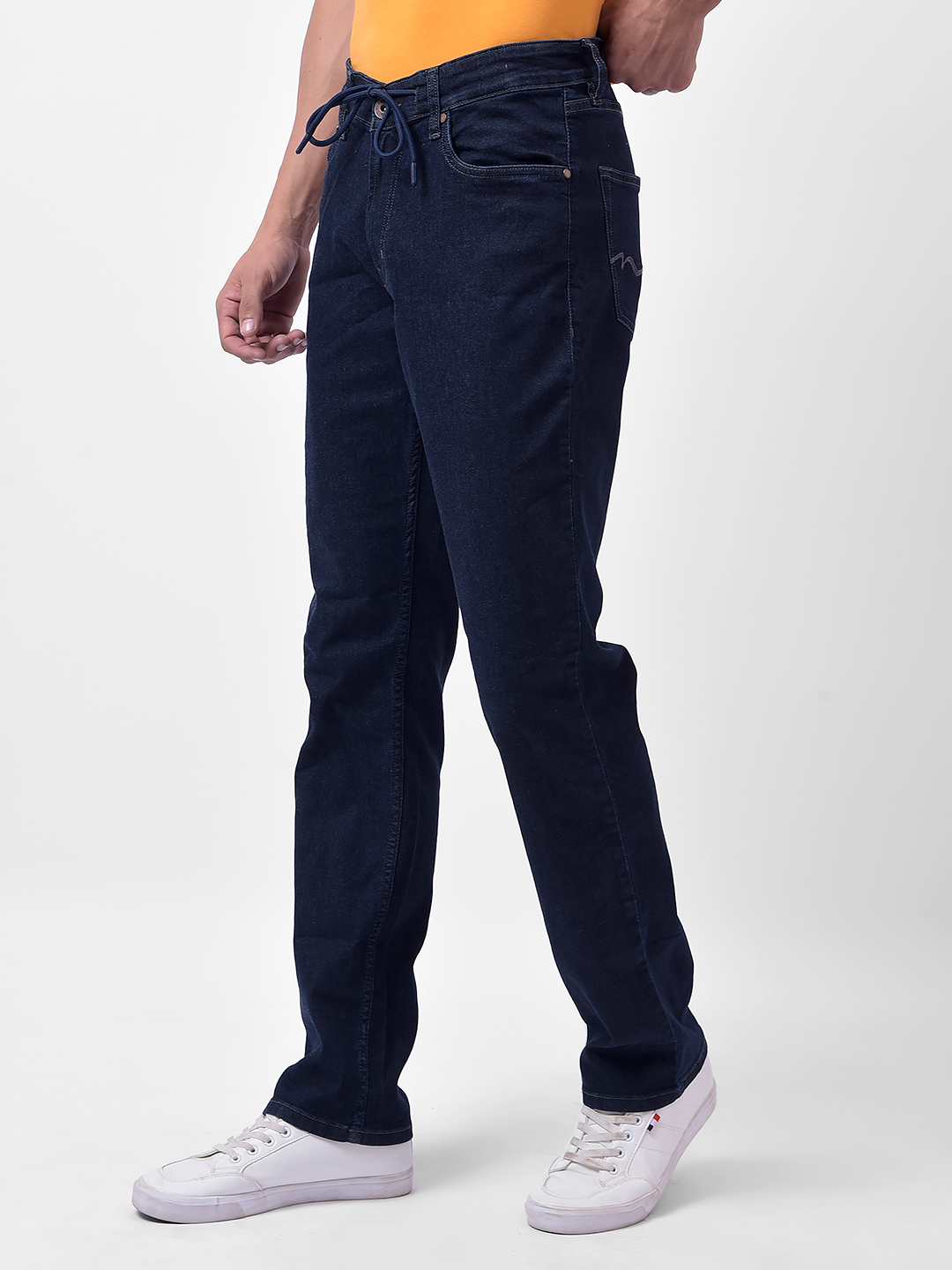 Numero Uno Men Packable Blue Regular Fit Sustainable Jeans